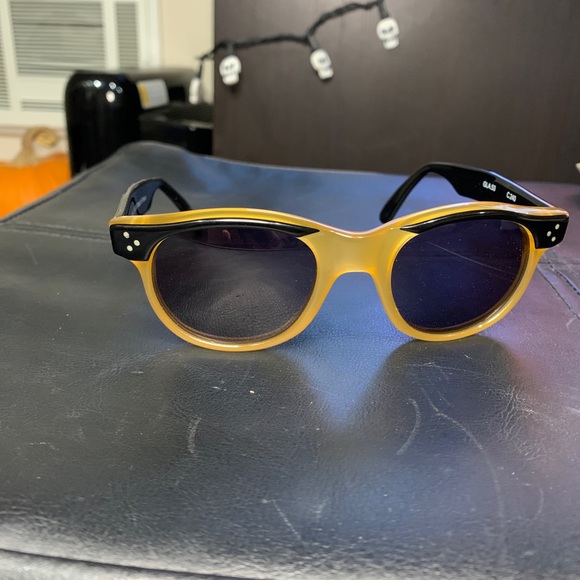 Mike Giant Frames by Melissa Eyewear GLA.53 C.240 Yellow Vintage Brow Line - Picture 4 of 7